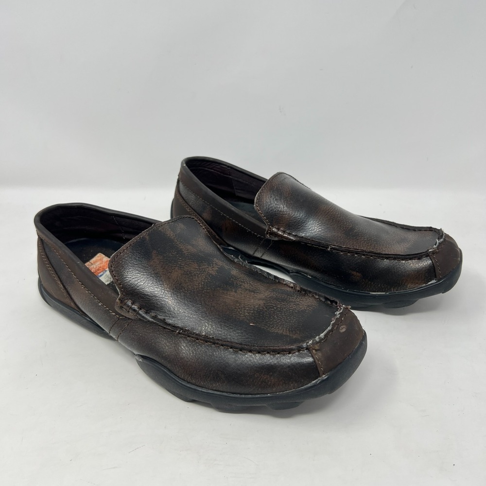 Perry Ellis Men's Slip-On Prepp Loafers Brown Square‎ Toe Size 9